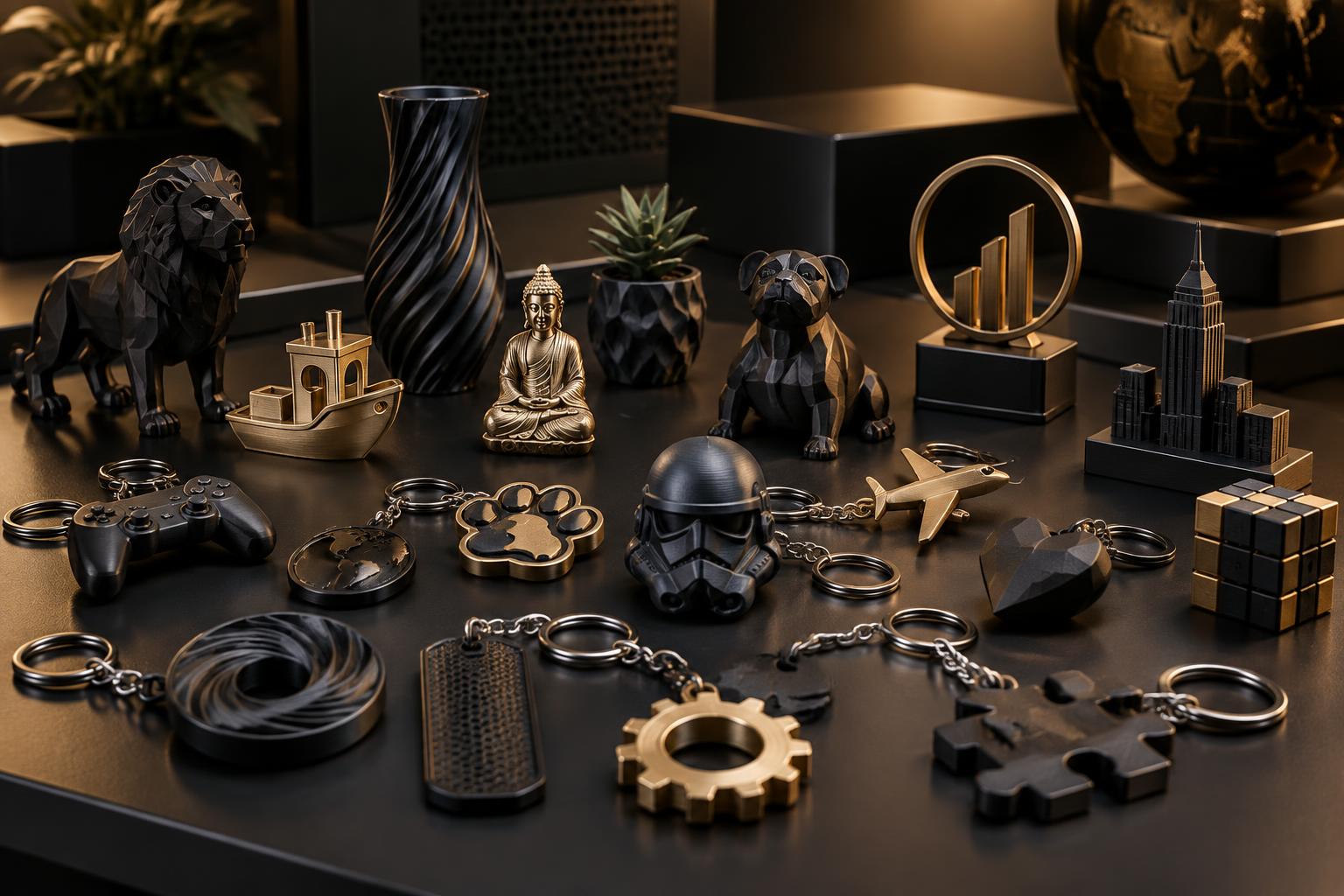 Chaveiros, lembranças e brindes personalizados em impressão 3D